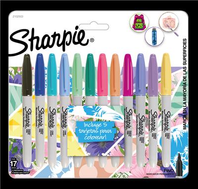 MARCADOR SHARPIE TROPICAL x 12 Colores