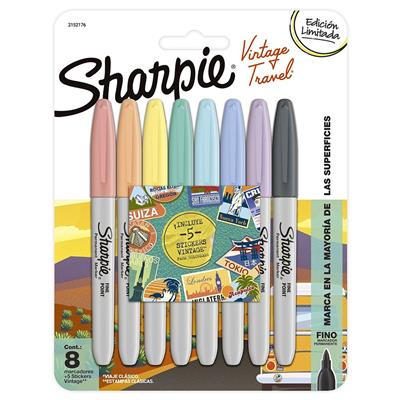 MARCADOR SHARPIE VINTAGE x 8 Colores