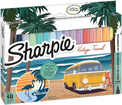MARCADOR SHARPIE VINTAGE x 18 Colores