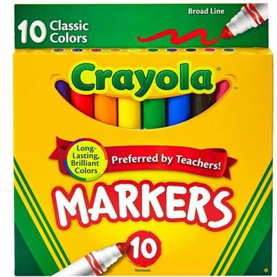 MARCADOR CRAYOLA x 10 u. Gruesos