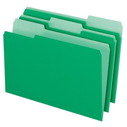 CARPETA COLGANTE INTERNA x 100 u. Verde