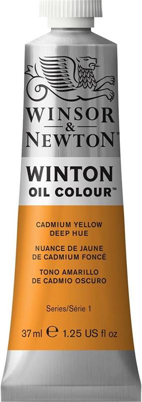 OLEO W&N WINTON x 37 ml. Tono Amarillo de Cadmio Oscuro