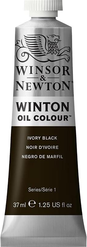 OLEO W&N WINTON x 37 ml. Negro de Marfil