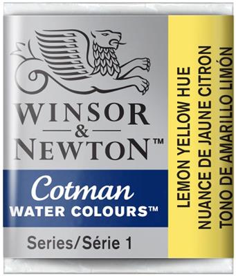 ACUARELA W&N COTMAN 1/2 PAN Amarillo Limón