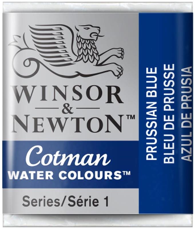 ACUARELA W&N COTMAN 1/2 PAN Azul de Prusia