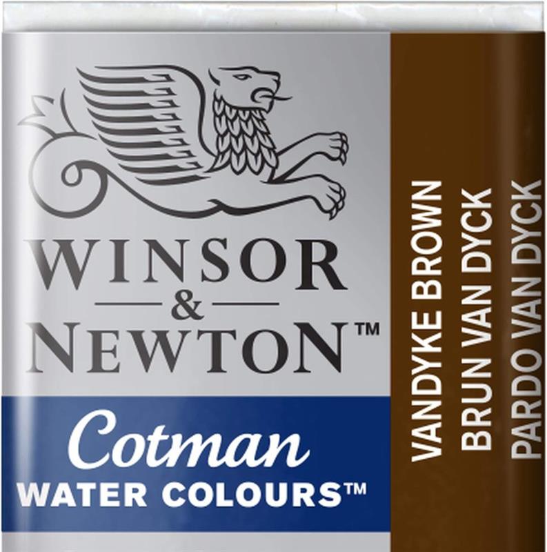 ACUARELA W&N COTMAN 1/2 PAN Pardo Van Dyck