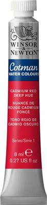 ACUARELA W&N COTMAN 8 ml. Tono Rojo de Cadmio Oscuro