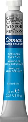 ACUARELA W&N COTMAN 8 ml. Tono de Azul Ceruleo
