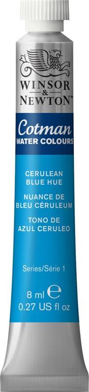 ACUARELA W&N COTMAN 8 ml. Tono de Azul Ceruleo