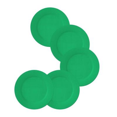 PLATO PLASTICO Grande Verde x 50 u.