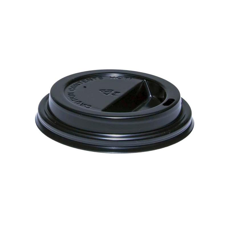 TAPA VASO POLIPAPEL 12 oz. x 30 u. Negra