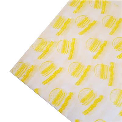 PAPEL PARA HAMBURGUESA Impreso Amarillo