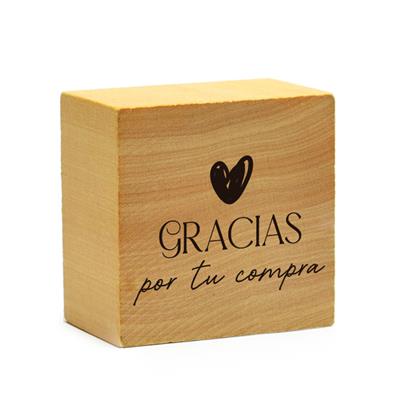 SELLO MADERA Gr. Gracias por tu compra Corazón