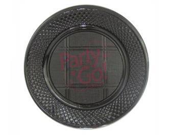 PLATO PLASTICO Chico Negro x 50 u.