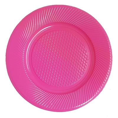 PLATO PLASTICO Chico Rosa x 50 u.