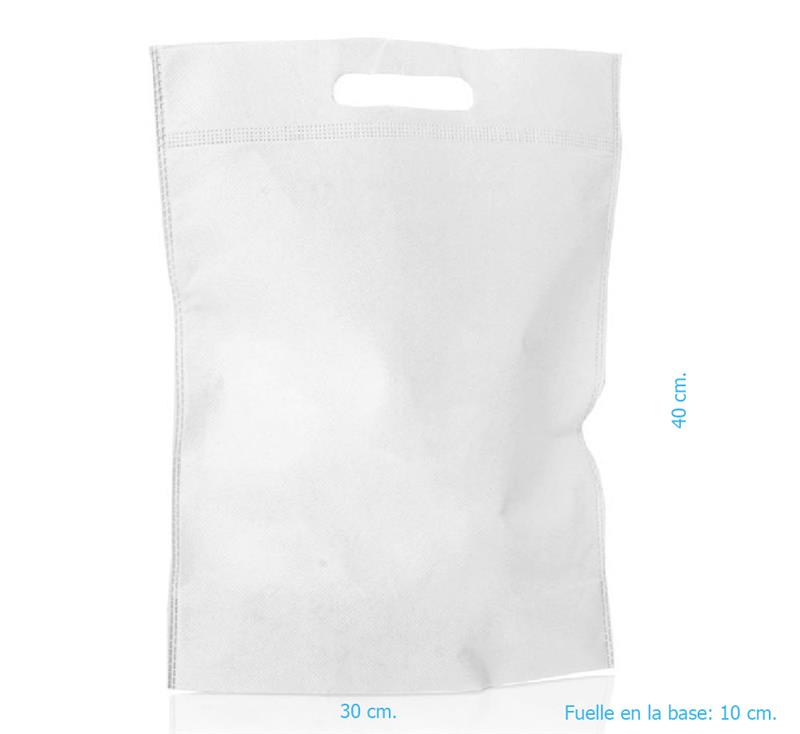 BOLSA TELA LISA 30x40 x 20 u.