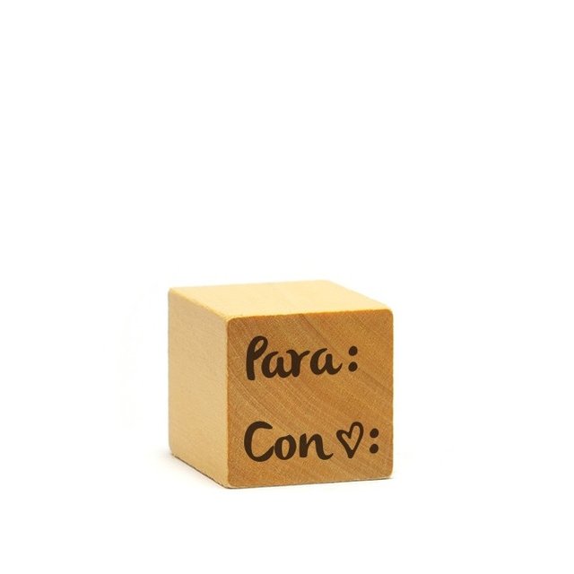 SELLO MADERA Ch. Para: Con Amor: