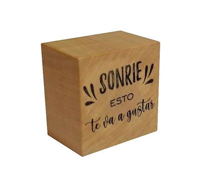 SELLO MADERA Gr. Sonrie ésto te va a gustar