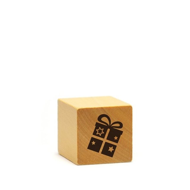 SELLO MADERA Ch. Navidad Regalo