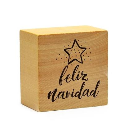 SELLO MADERA Gr. Feliz Navidad