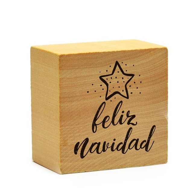 SELLO MADERA Gr. Feliz Navidad
