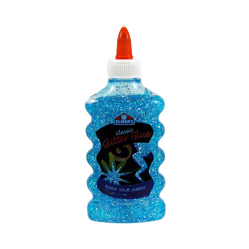 ADHESIVO ELMERS GLITTER x 177 ml. Azul.