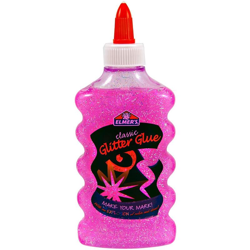 ADHESIVO ELMERS GLITTER x 177 ml. Rosa.