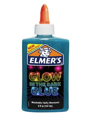 ADHESIVO ELMERS GLOW x 147 ml. Turquesa.