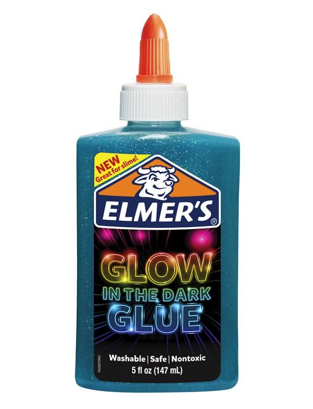 ADHESIVO ELMERS GLOW x 147 ml. Turquesa.