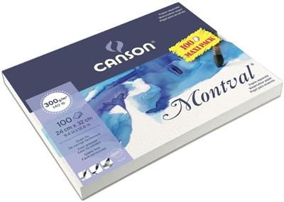 BLOCK CANSON MONTVAL 24 x 32 cm. 300 g. x 100 h.