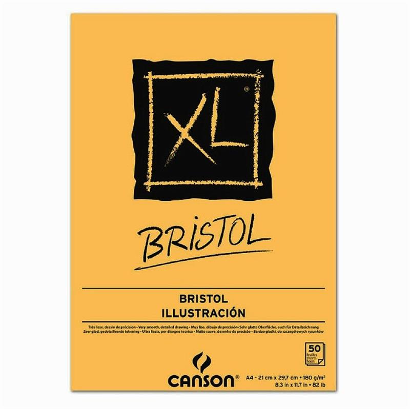 BLOCK CANSON BRISTOL A4 ILUSTRACION de 180 g. x 50 h.