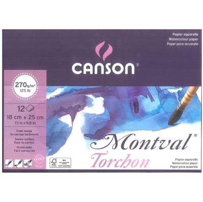 BLOCK CANSON MONTVAL TORCHON 18x25 cm.