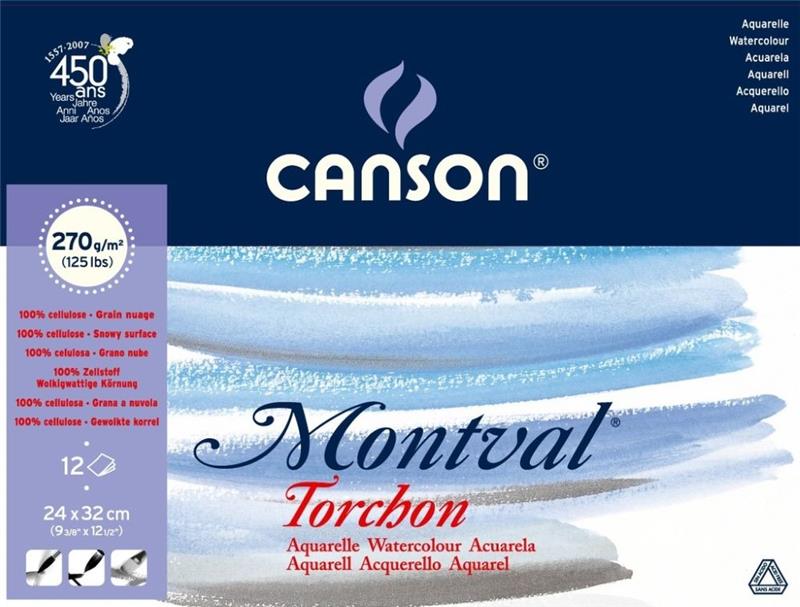 BLOCK CANSON MONTVAL TORCHON 24x32 cm.