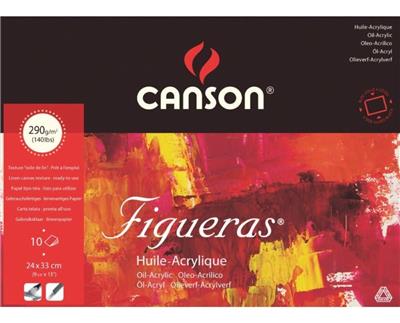 BLOCK CANSON FIGUERAS 24 x 33 cm. en 290 g. x 10 h.