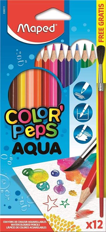 LAPICES MAPED COLOR x 12 u. AQUA