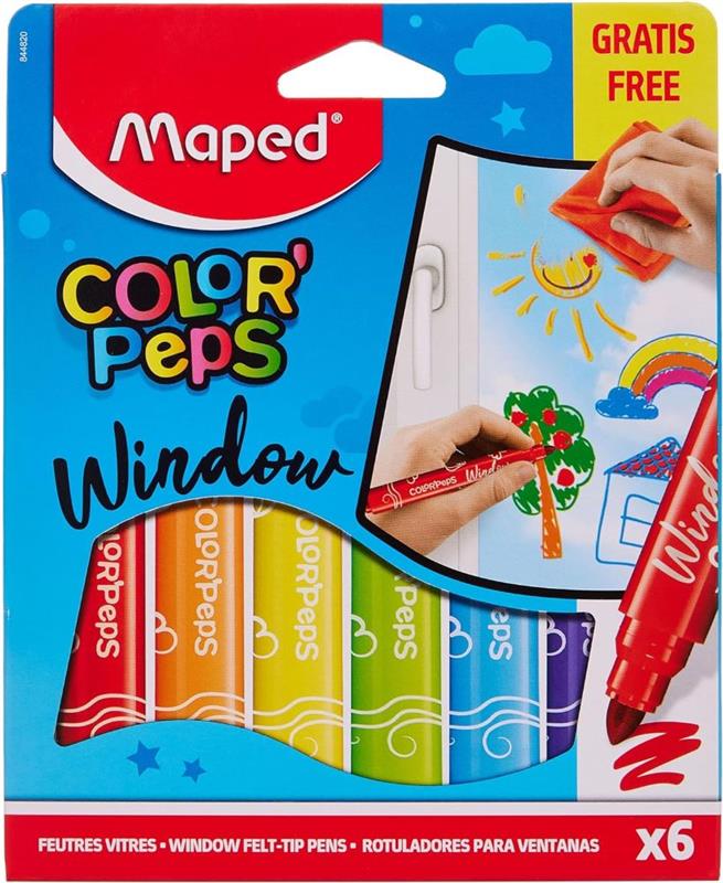 MARCADOR MAPED WINDOW x 6 u.