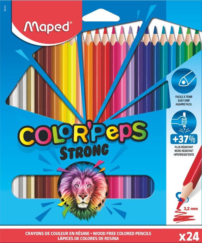 LAPICES MAPED STRONG x 24 u.