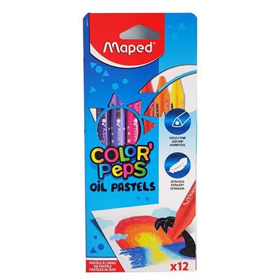 PASTEL AL OLEO MAPED  x 12 u.