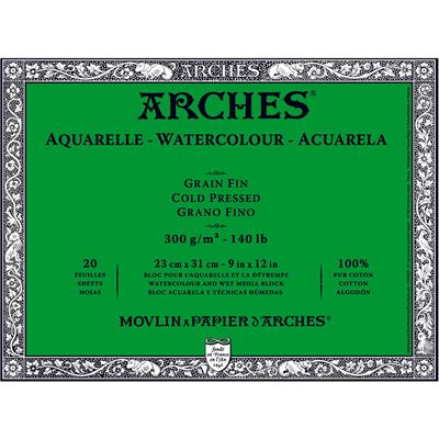 BLOCK ARCHES 23 x 31 cm. en 300 g. Grano Fino