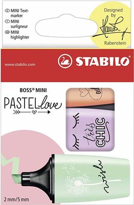 RESALTADOR BOSS PASTELLOVE SET x 3 Colores