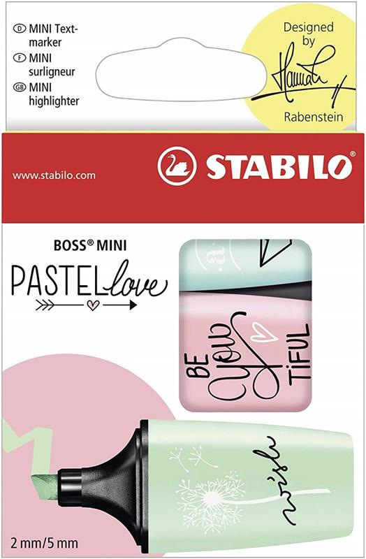 RESALTADOR BOSS PASTELLOVE SET x 3 Colores