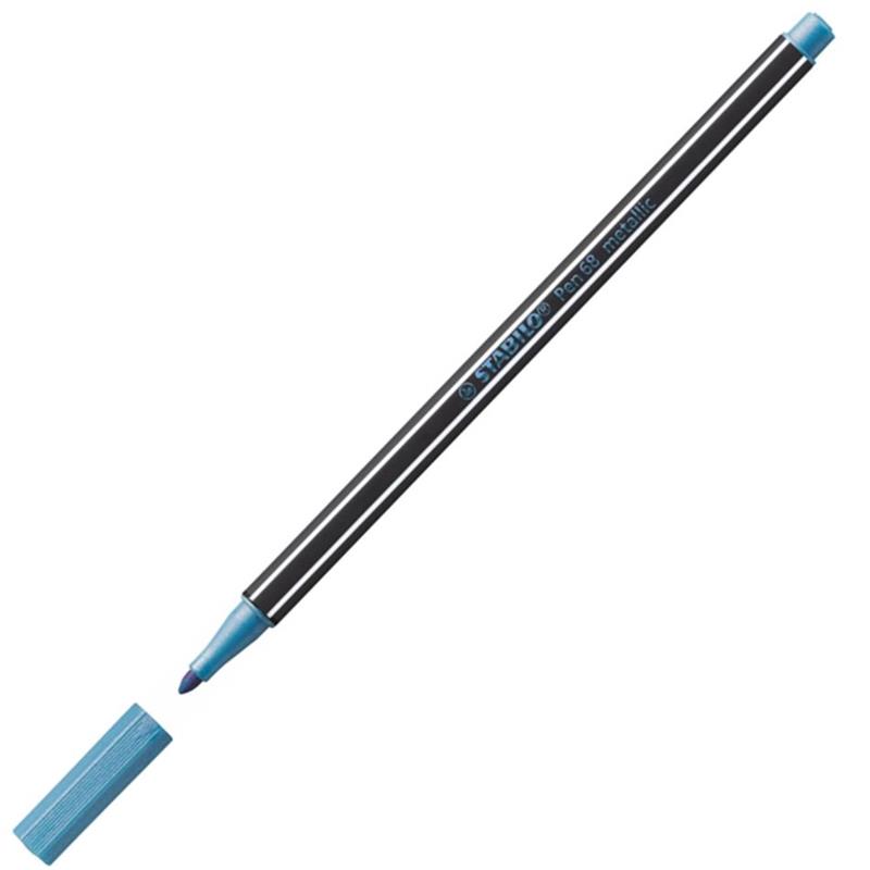 MARCADOR PEN 68 METAL AZUL