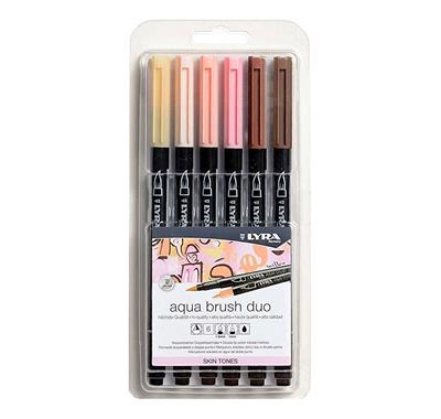 MARCADOR LYRA AQUA BRUSH SKIN TONES x 6 u.