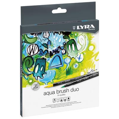 MARCADOR LYRA AQUA BRUSH DUO x 12 u.