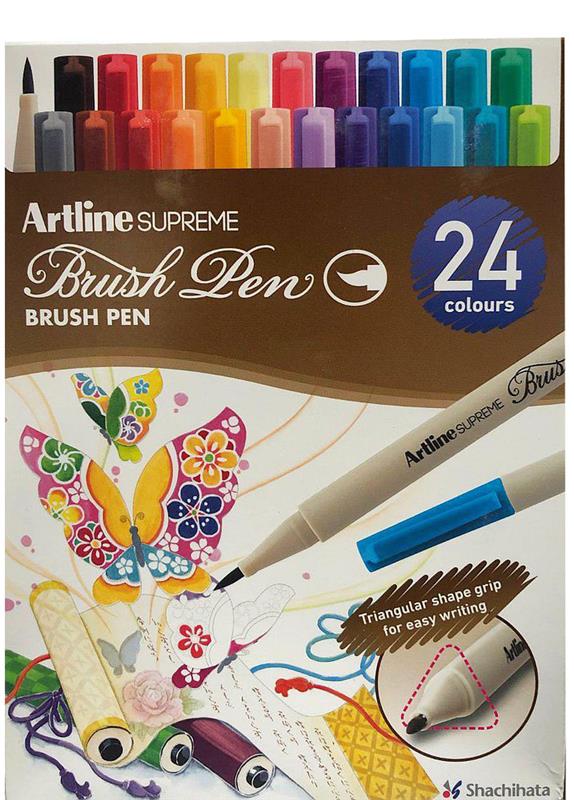 MARCADOR ARTLINE BRUSH PEN x 24 u.