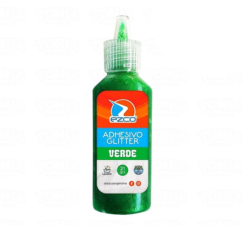 ADHESIVO EZCO GLITTER Verde