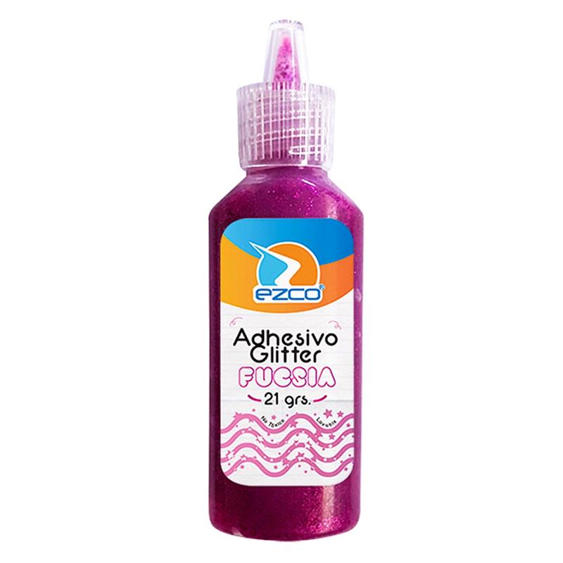 ADHESIVO EZCO GLITTER Fucsia