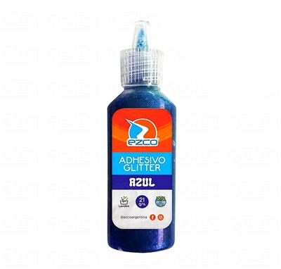 ADHESIVO EZCO GLITTER Azul