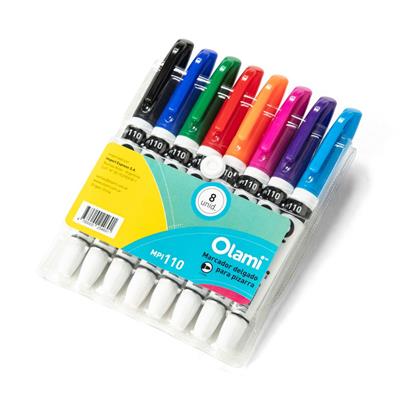 MARCADOR OLAMI PIZARRA x 8 u.