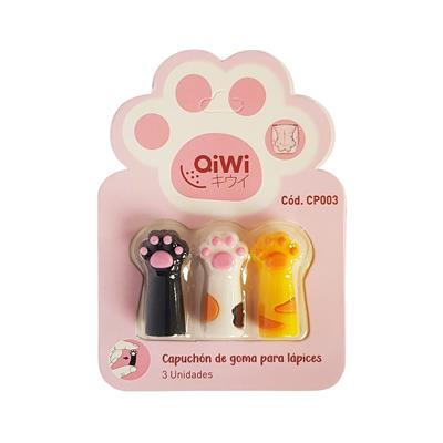 CAPUCHO DE LAPIZ QIWI x 3 u.
